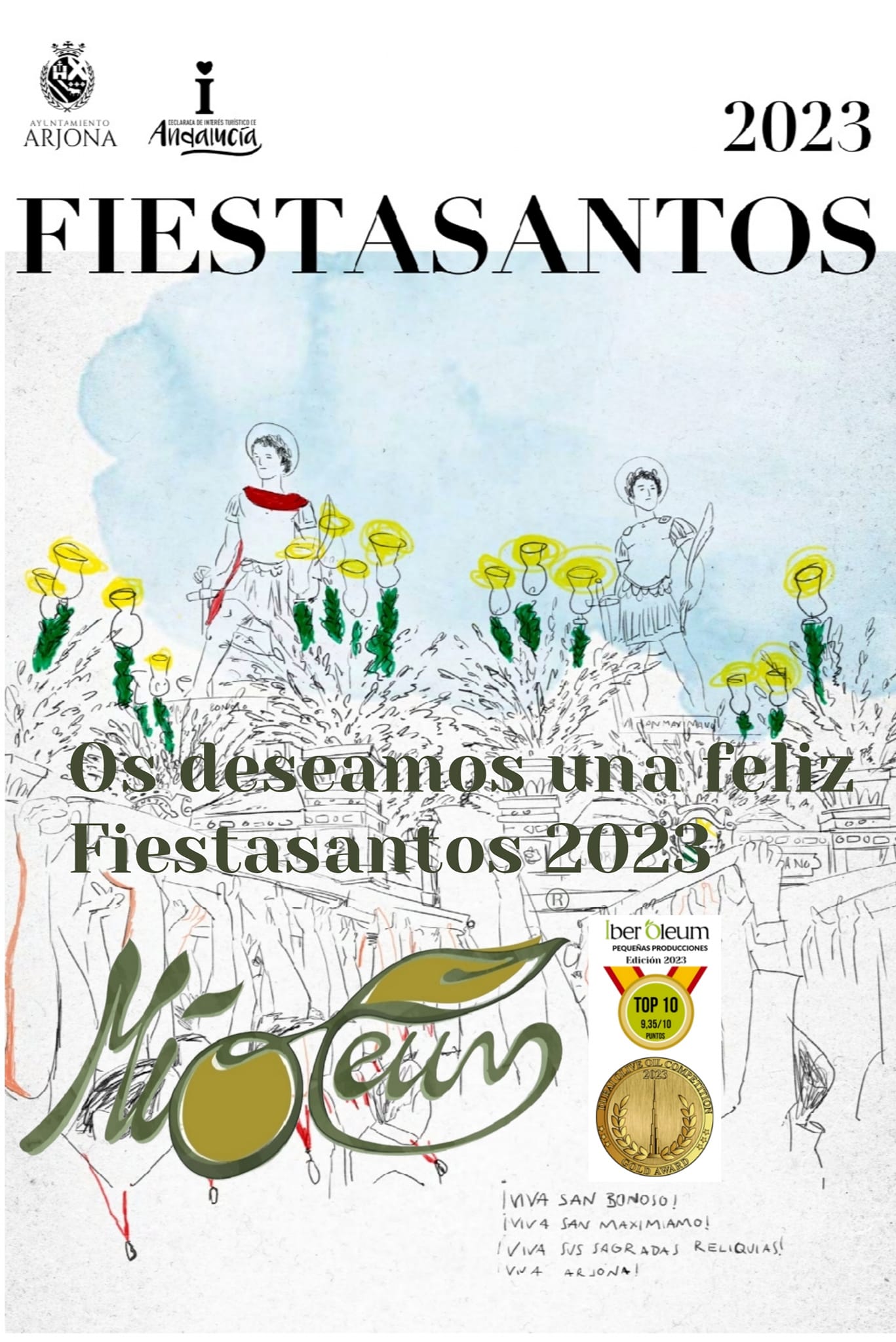Fiestasantos en honor de los Santos Forasteros, San Bonoso y San Maximiano Mártires 2023 Arjona